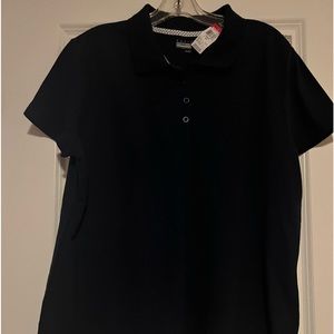 Navy blue polo shirt